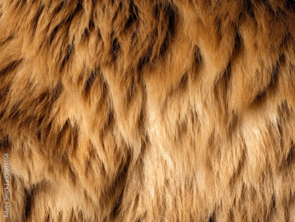 Bear skin close-up texture flat lay background Bear skin close-up texture flat lay background