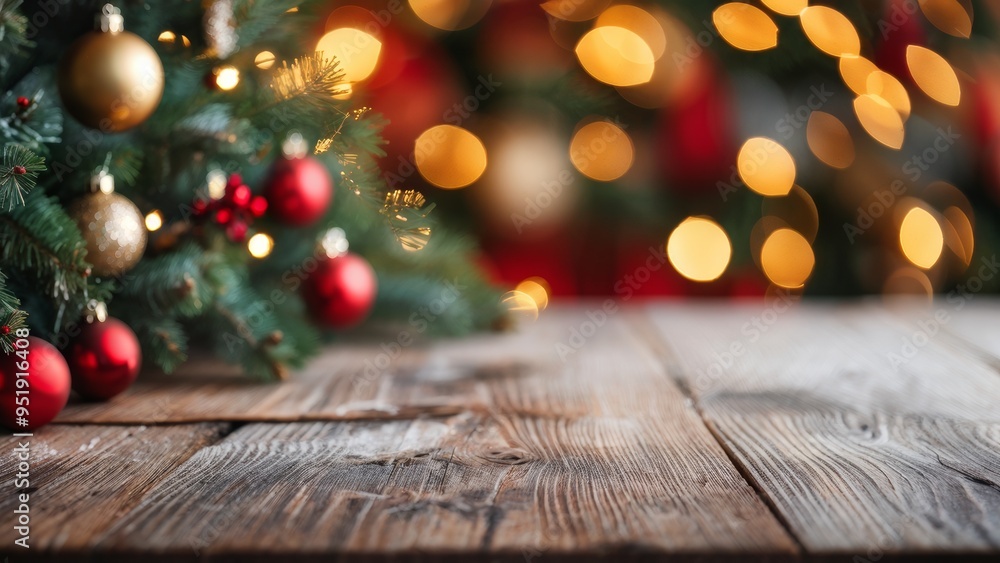 An empty Christmas background with a Christmas tree for mounting a display case with goods. An empty Christmas background with a Christmas tree for mounting a display case with goods.