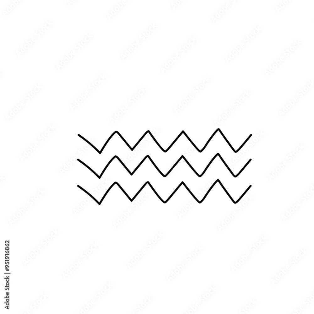 Naklejka premium abstract wave line