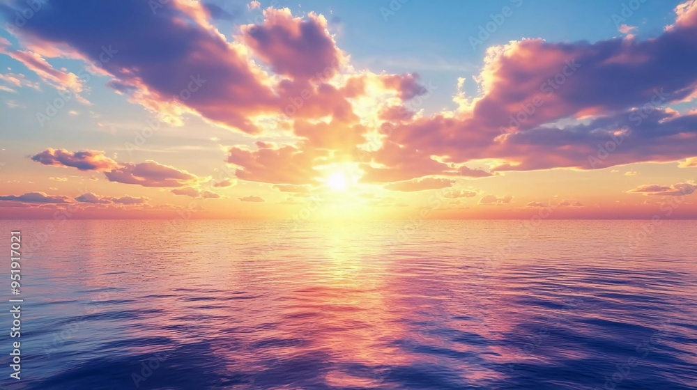 Summer sky background on beautiful sunset Summer sky background on beautiful sunset