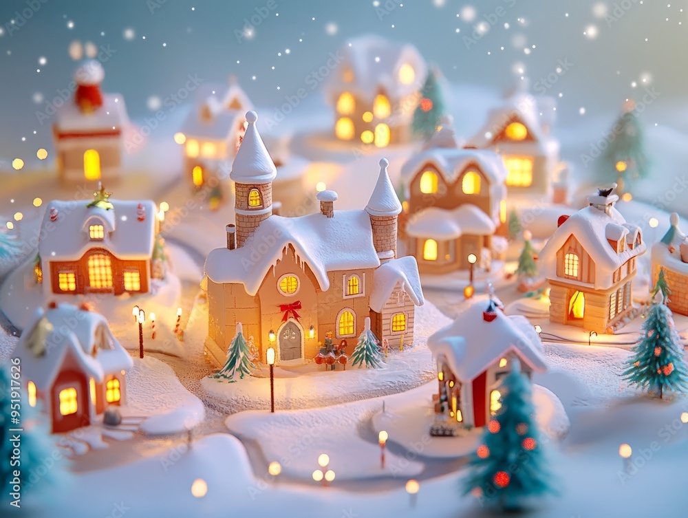 Enchanting Claymation Christmas Village - Ultra HD 3D Animation Card Enchanting Claymation Christmas Village - Ultra HD 3D Animation Card