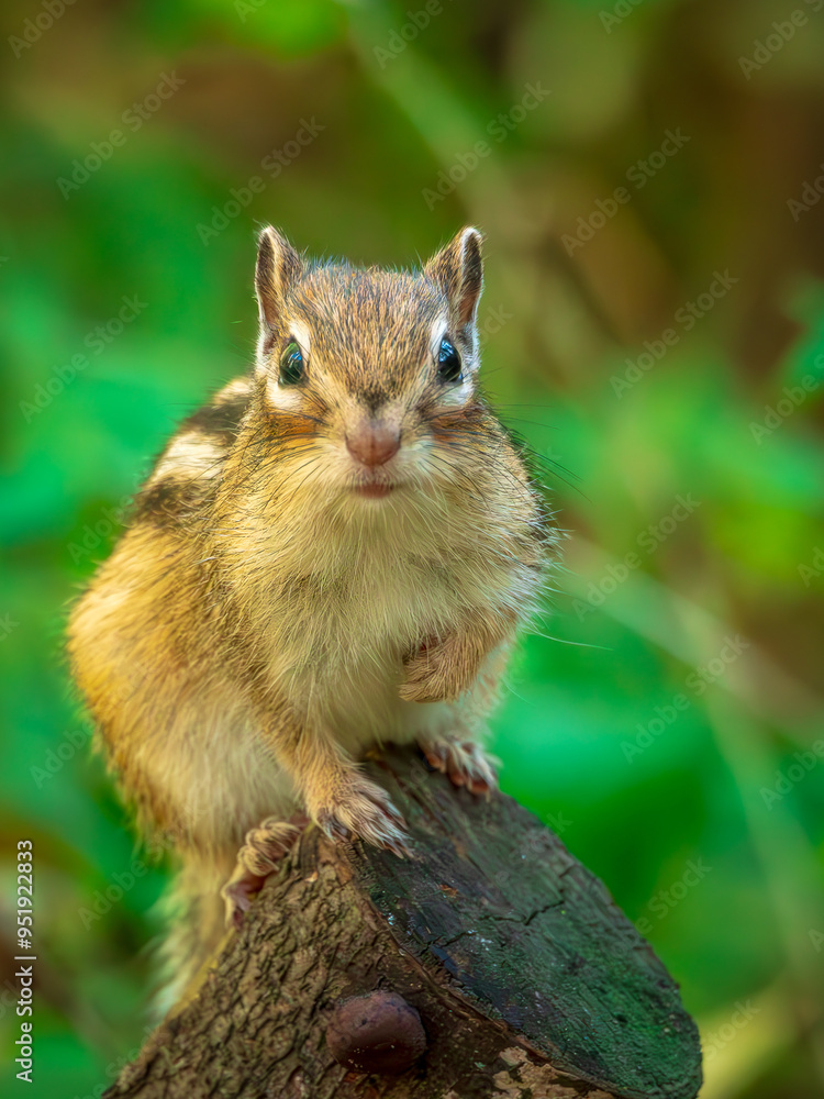 Chipmunk looking at a camera. Close-up Chipmunk looking at a camera. Close-up