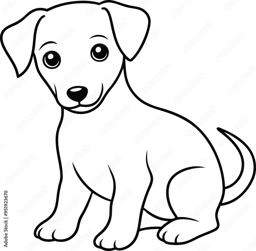 Delightful dog illustration with playful details for kids to bring to life with colors
Delightful dog illustration with playful details for kids to bring to life with colors