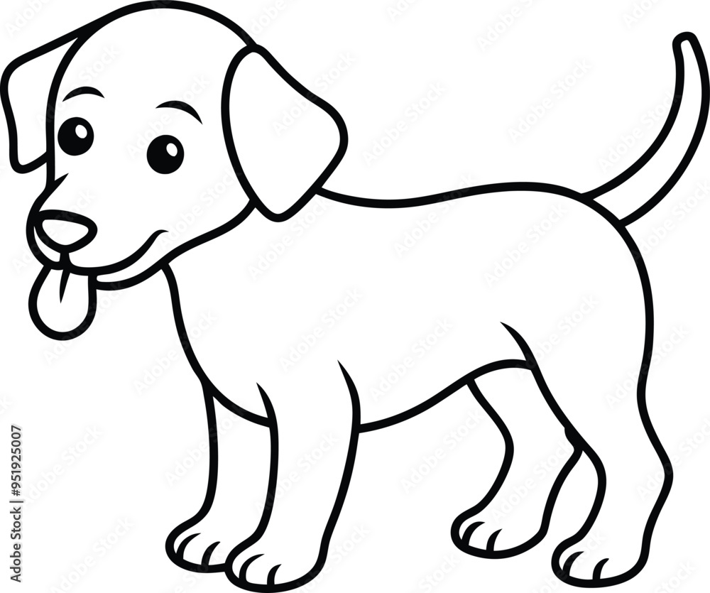 Joyful dog sketch showing a cheerful stance perfect for young artists
Joyful dog sketch showing a cheerful stance perfect for young artists