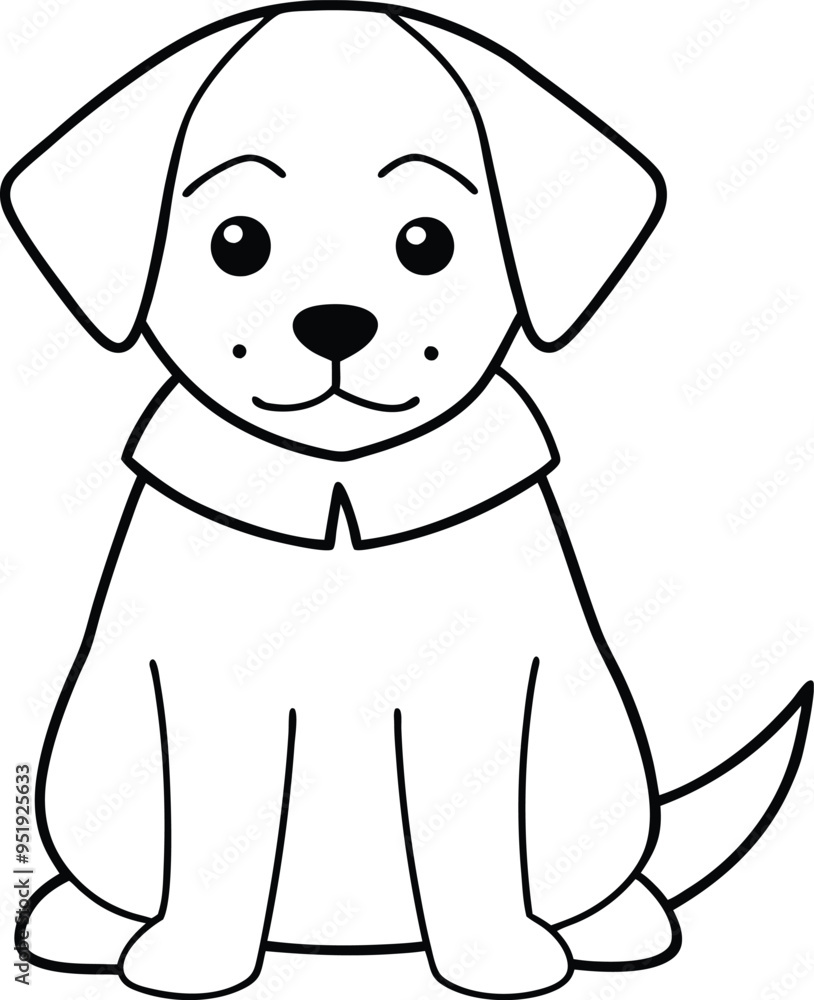Happy dog drawing showing a joyful pose ready for kids to color and enjoy
Happy dog drawing showing a joyful pose ready for kids to color and enjoy