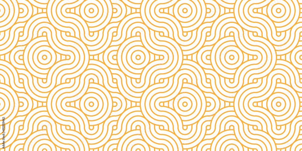Abstract geometric wave pattern with circles fabric curl Transparent vector backdrop. Seamless overlapping pattern with wave line circle brown composed by round retro background. Abstract geometric wave pattern with circles fabric curl Transparent vector backdrop. Seamless overlapping pattern with wave line circle brown composed by round retro background.