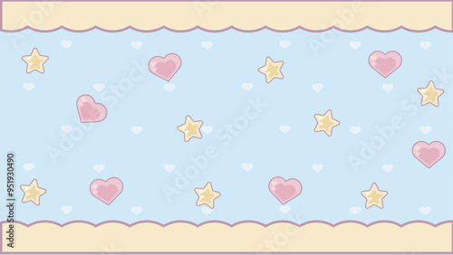 夢かわフレーム背景