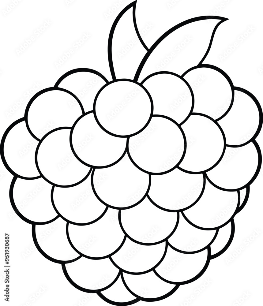 Minimalist blackberry drawing featuring a basic outline with no additional details
Minimalist blackberry drawing featuring a basic outline with no additional details