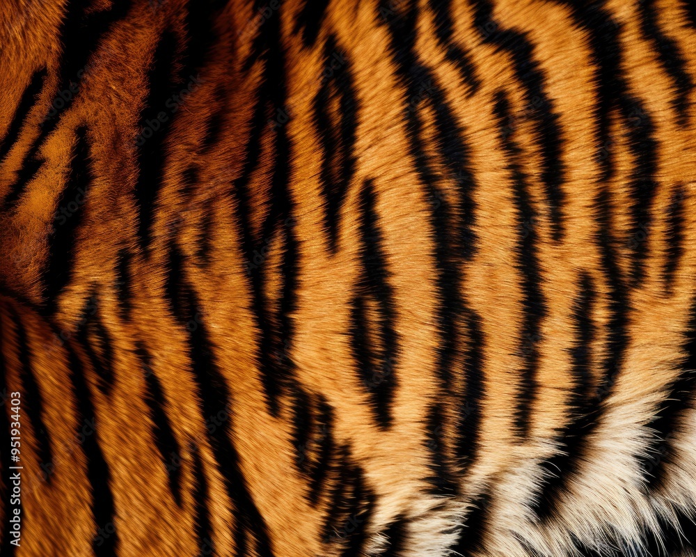 Tiger skin close-up texture flat lay background Tiger skin close-up texture flat lay background