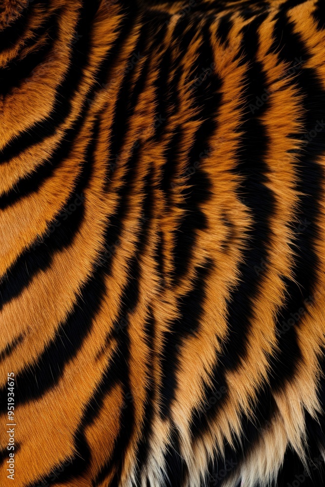 Tiger skin close-up texture flat lay background Tiger skin close-up texture flat lay background