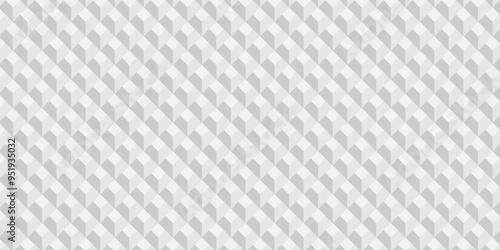  Seamless vector cube triangle geometric tile mosaic wall grid retro digital hexagon technology wallpaper background. white and gray block cube structure backdrop square triangle texture vintage desi