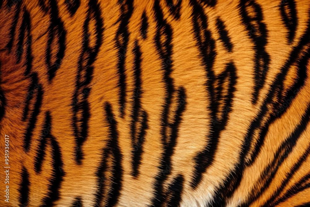 Tiger skin close-up texture flat lay background Tiger skin close-up texture flat lay background
