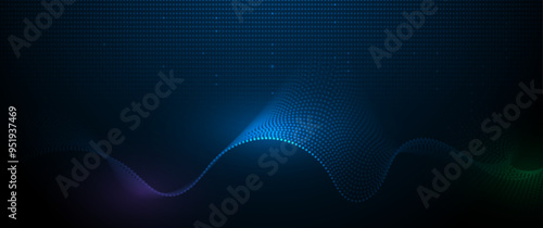 Big Data futuristic, hi tech technology & light line design. Vector datum digital background. Illustration innovation data system, cyber space, communication internet, information, connection concept