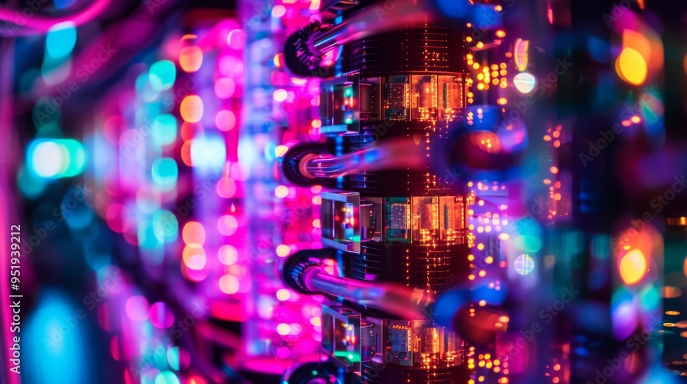 Neon Glow of Quantum Computing: The Future of High-Tech Laboratories Neon Glow of Quantum Computing: The Future of High-Tech Laboratories