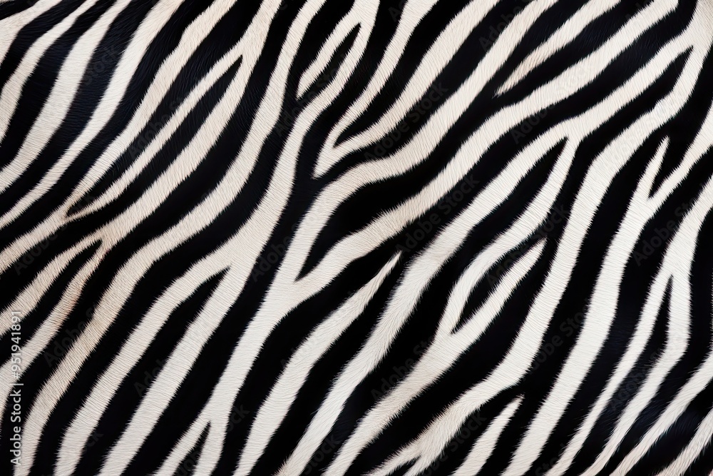 Zebra skin close-up texture flat lay background Zebra skin close-up texture flat lay background