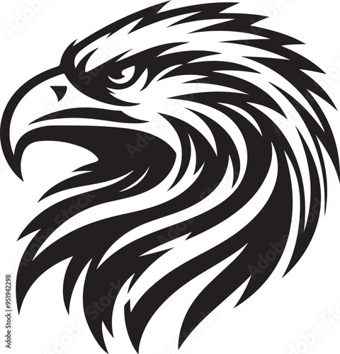 Eagle bird illustration vector