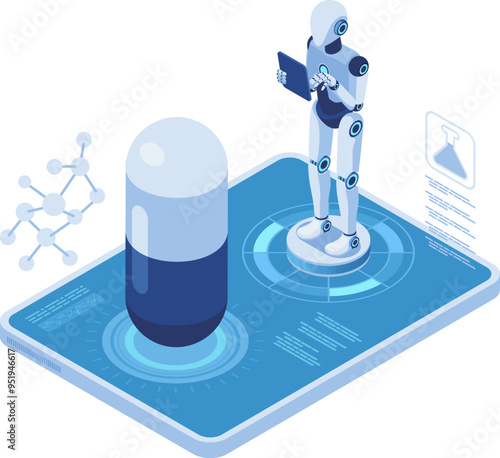 Isometric Pharmaceutical Research by AI Robot