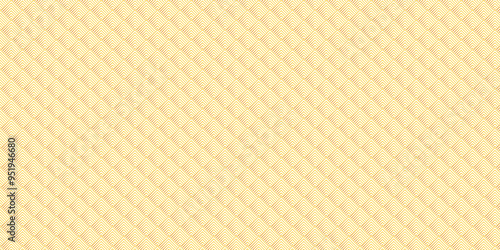 Vector overlapping diamond fabric Pattern geometric square wave line. gold square line seamless tile stripe pattern geometric create retro square line pattern white background.