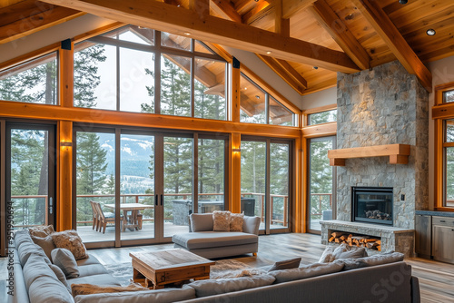luxury mountain home with panoramic views