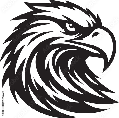 Eagle bird illustration vector