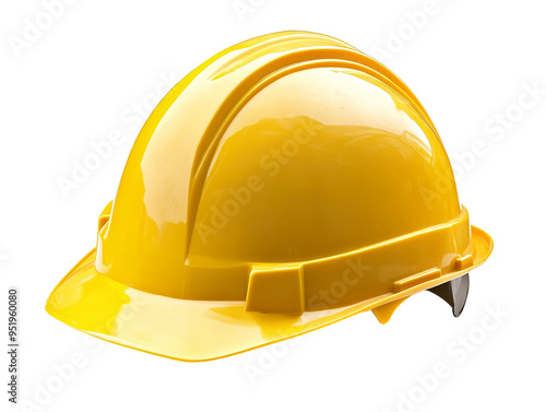 Yellow safety hard hat isolated PNG