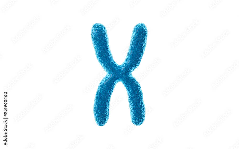 Human genes and chromosomes, 3d rendering. Human genes and chromosomes, 3d rendering.