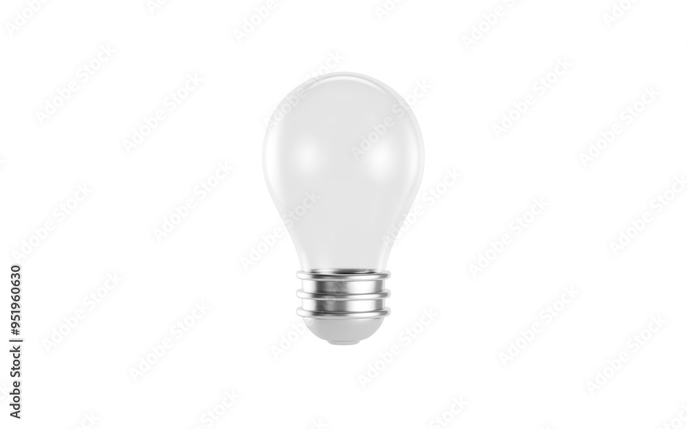 Light bulb in the white background, 3d rendering. Light bulb in the white background, 3d rendering.