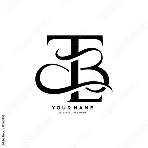 T,B and L letter logo.simple and luxurious vector design of TBL letters.for business sign and identity