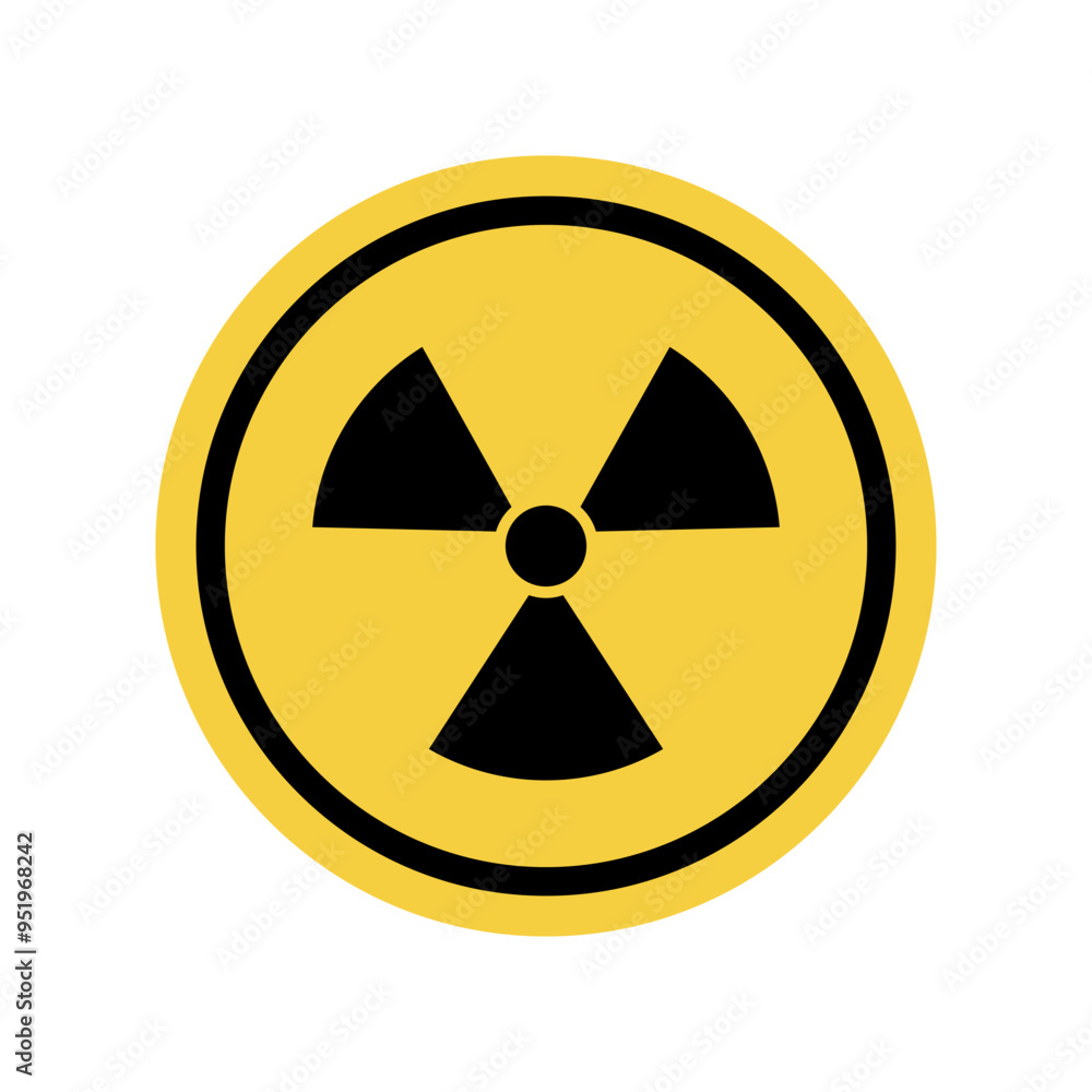 Danger warning board icon, radiation danger. Caution and dangerous area. Yellow sign for safety, hazard shock. Keep out caution warning and risk zone. Vector cartoon illustration Danger warning board icon, radiation danger. Caution and dangerous area. Yellow sign for safety, hazard shock. Keep out caution warning and risk zone. Vector cartoon illustration