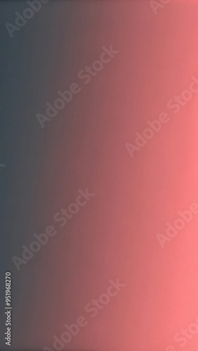 A soft gradient blends from dark gray on the left side of the image to a warm coral-pink on the right side.