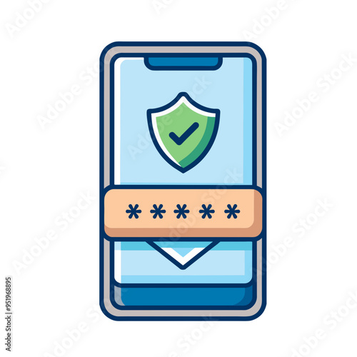 otp verification on mobile, otp element, otp on the mobile, verification icon, mobile otp element illustration, password successfully verified