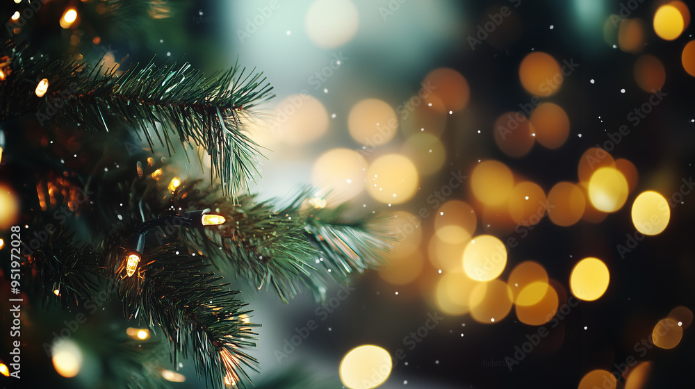 christmas tree with bokeh light background christmas tree with bokeh light background