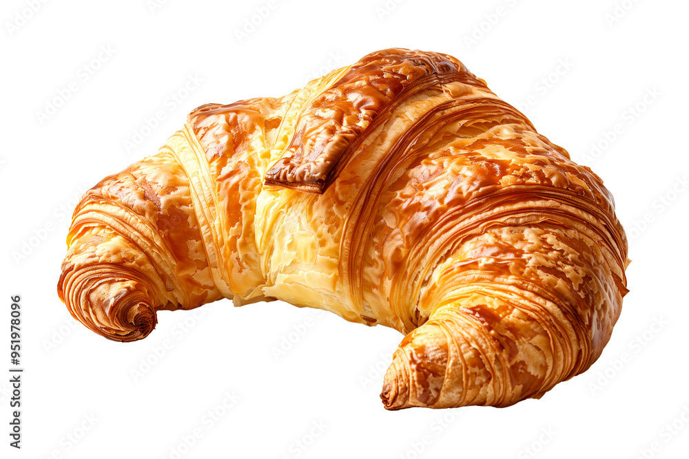 Croissant filled with creamy isolated on white transparent background, making for breakfast or a sweet snack Croissant filled with creamy isolated on white transparent background, making for breakfast or a sweet snack