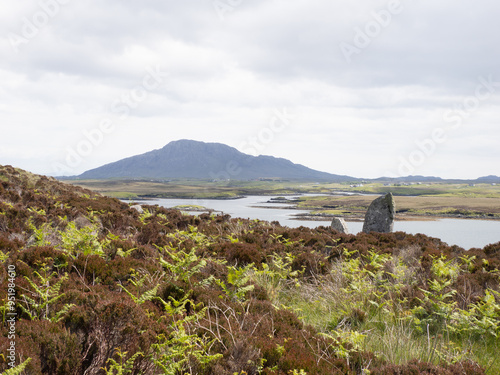 Círculo de piedras de Pobull Fhinn, North Uist, Islas Hébridas, Escocia, Reino Unido photo