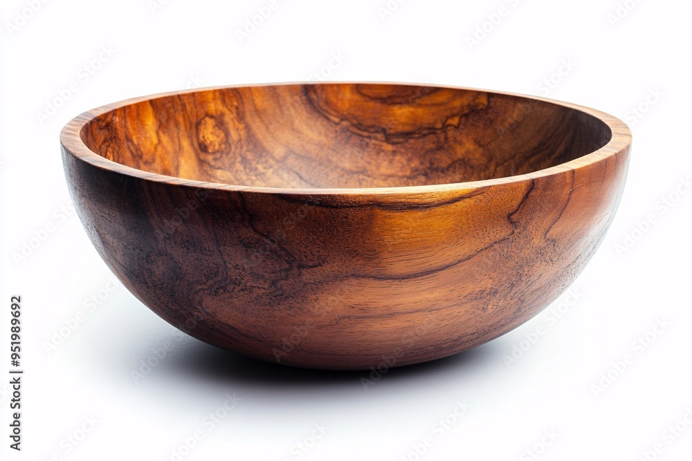 Empty wooden bowl isolated on white background
Empty wooden bowl isolated on white background