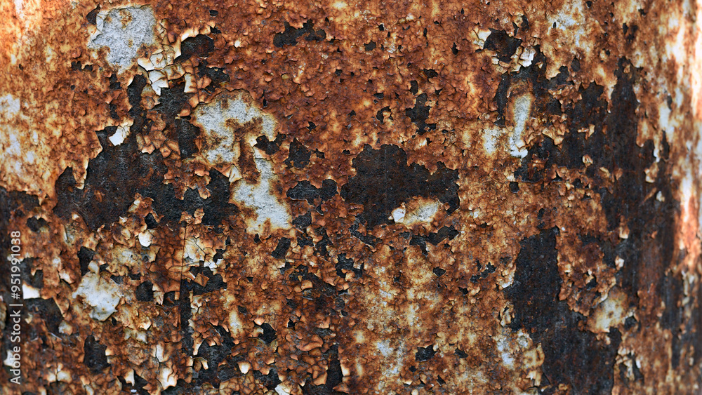 old iron sheet. Old cracked paint. Rusty metal surface. Rusty steel. vintage style. rusty iron. for background and text. close-up. oxidation, destruction. horizontal photo old iron sheet. Old cracked paint. Rusty metal surface. Rusty steel. vintage style. rusty iron. for background and text. close-up. oxidation, destruction. horizontal photo