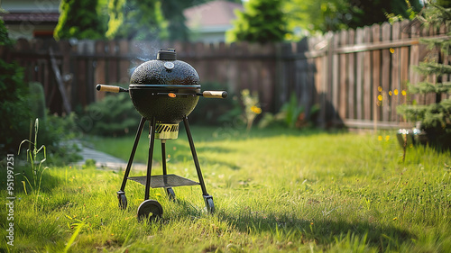 Barbecue Grill In The Garden