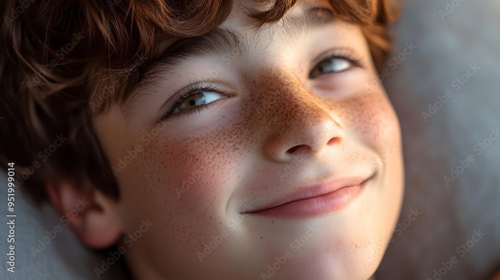96. A young adult demonstrating contentment with a serene smile and peaceful eyes 96. A young adult demonstrating contentment with a serene smile and peaceful eyes