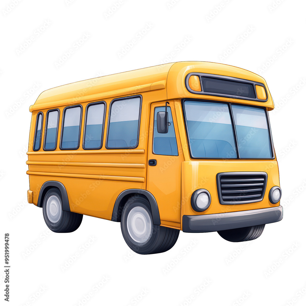 3D A vibrant yellow school bus illustration, perfect for educational themes, transportation concepts, and children's design projects. transparent background 3D A vibrant yellow school bus illustration, perfect for educational themes, transportation concepts, and children's design projects. transparent background