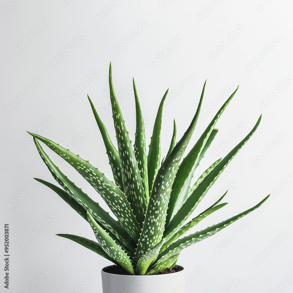 Fototapeta premium Aloe vera plant isolated on white background