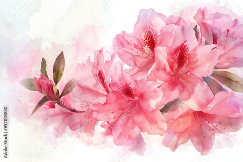 美しいツツジの花