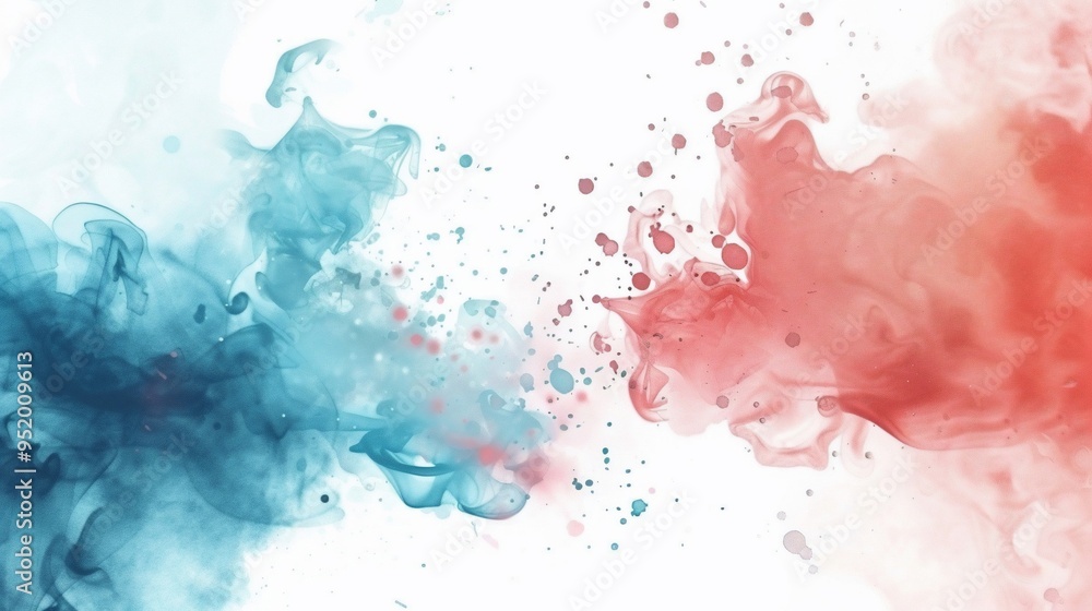 Fototapeta premium Abstract Ink Swirls.