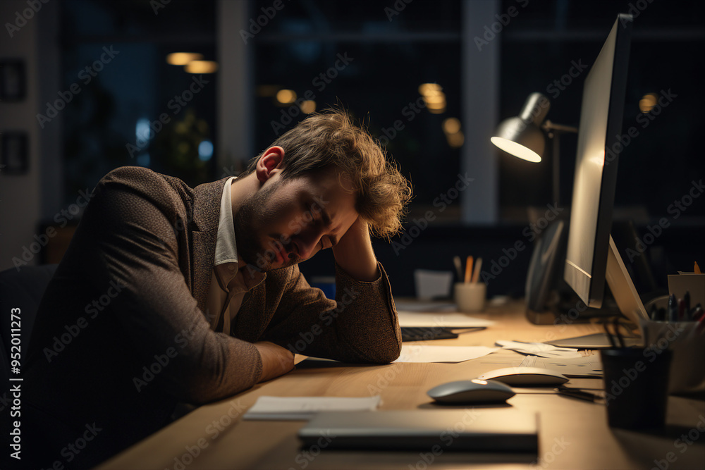 Successful business people person in modern interior office space building made with Generative AI artwork Successful business people person in modern interior office space building made with Generative AI artwork