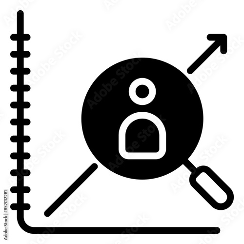 target audience icon, glyph icon style