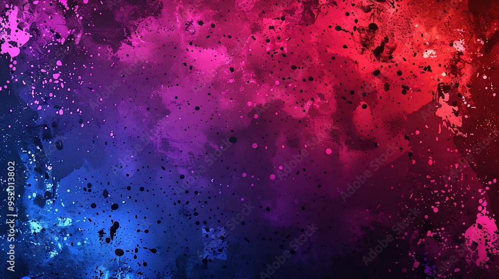 Obraz premium Red Blue Splashes.