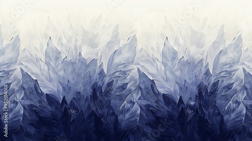 Abstract Blue Feathers.