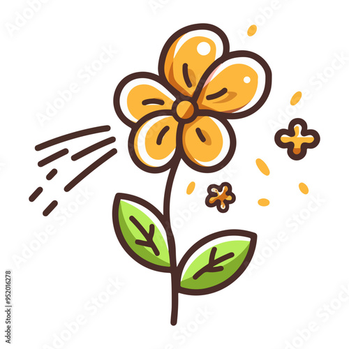Hay Fever vector icon
