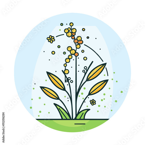 Hay Fever vector icon