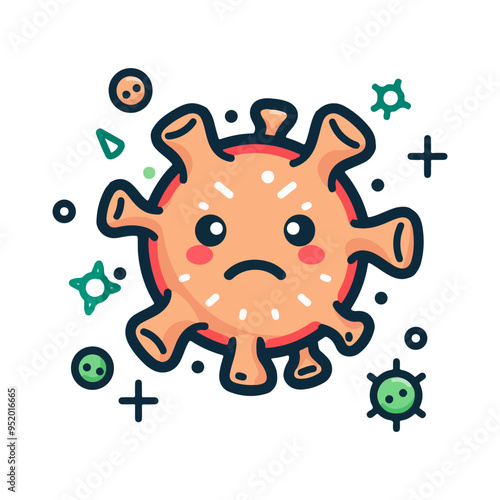 Mold allergy vector icon