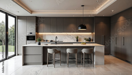 Wallpaper Mural modern kitchen interior Torontodigital.ca